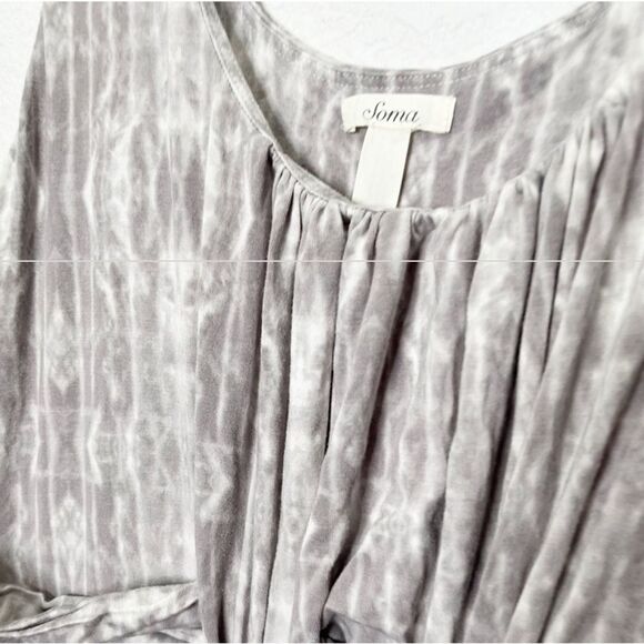 Soma Sleeveless Fluid Knit Maxi Dress Light Grey - Picture 3 of 9